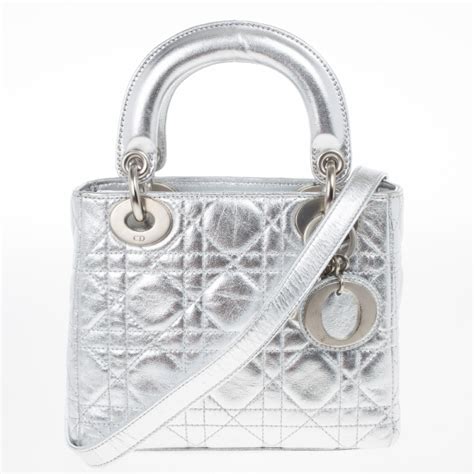 lady dior micro silver|Lady Dior handbag price.